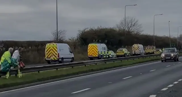 Police on A63