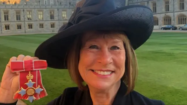 Dame Irene Hays with her honours