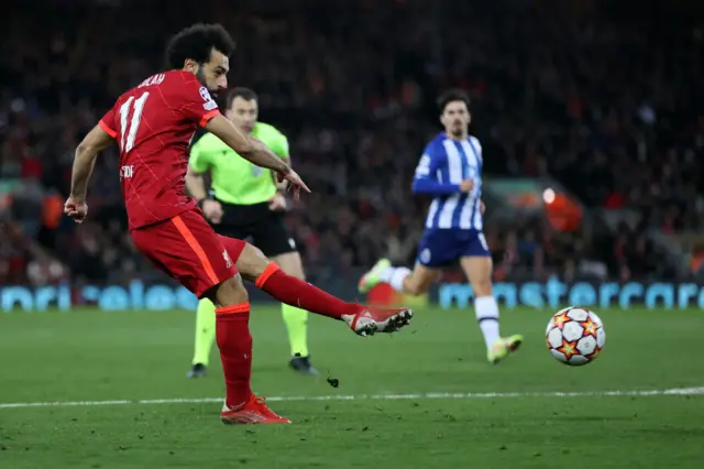 Mo Salah scores for Liverpool