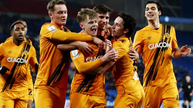 Hull celebrate goal