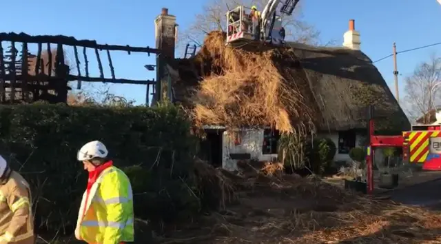 Damaged roof