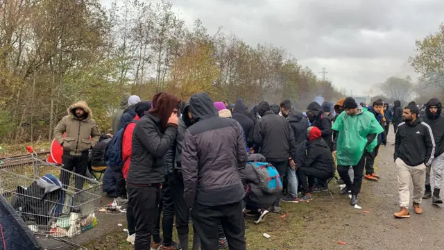 migrants in northern France