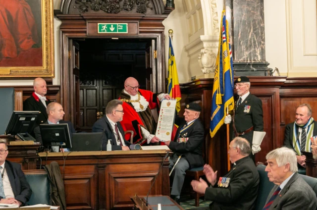 Presentation of the Freedom Scroll