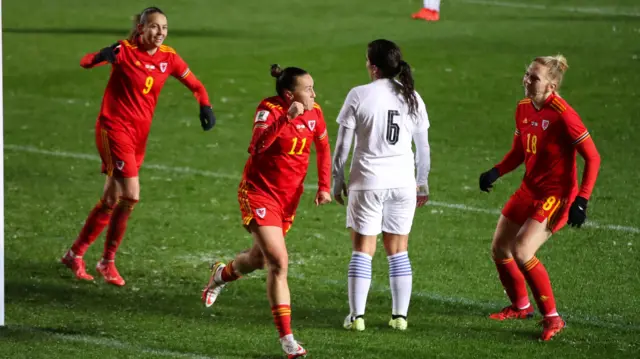 Wales celebrate