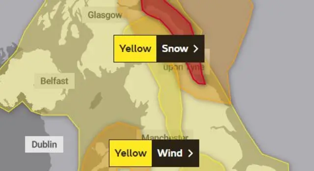 Weather warning graphic