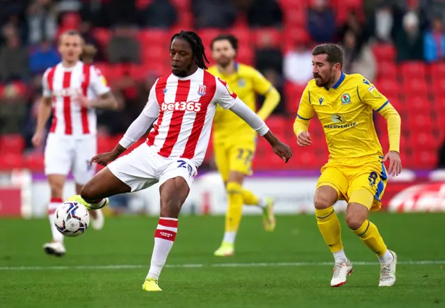 Romaine Sawyers in action for Stoke