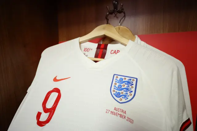 Ellen White's shirt in the changing room