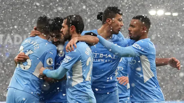 City players celebrate