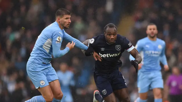 Ruben Dias and Michail Antonio