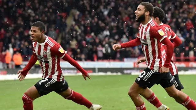 Sheffield United celebrate