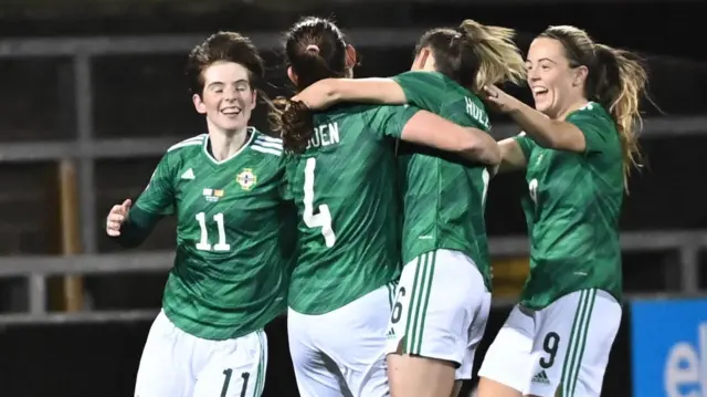 NI players celebrate