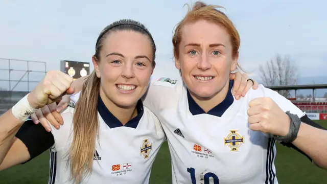 Rachael Furness and Simone Magill scored seven between them against North Macedonia last week