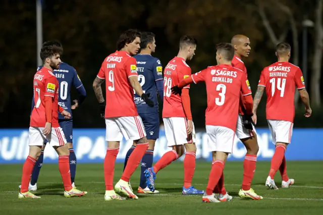 Darwin Nunez of SL Benfica celebrates after scoring a goal during the Liga Bwin match between Belenenses SAD and SL Benfica