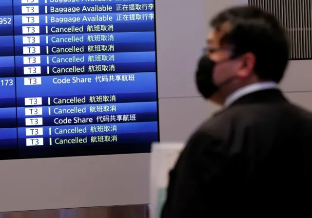 Arrival hall at Haneda Airport's international terminal in Tokyo, Japan, on 29 November 2021