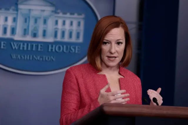 White House Press Secretary Jen Psaki speaks during a daily news briefing at the James S. Brady Press Briefing Room of the White House on November 29, 2021 in Washington, DC