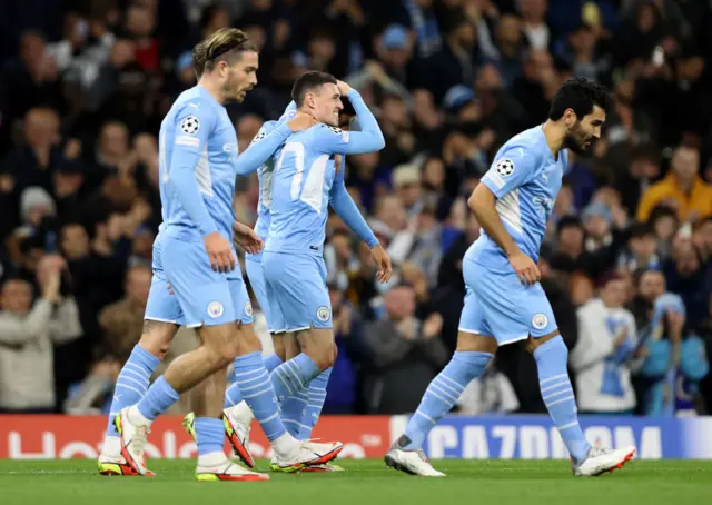 Man City celebrate