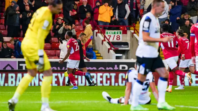 Barnsley celebrate goal