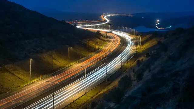 M62 at night