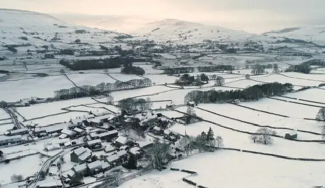 Snow on fields