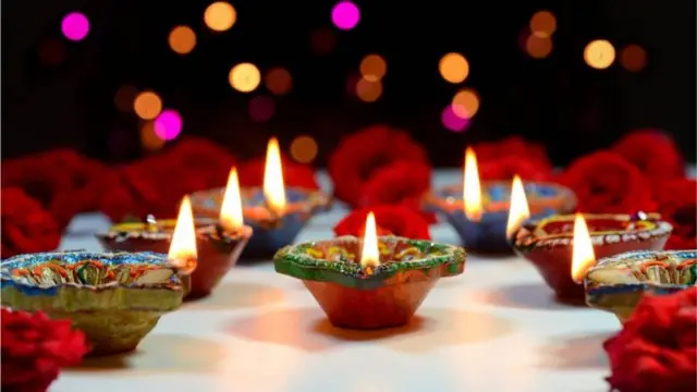 Diwali candles