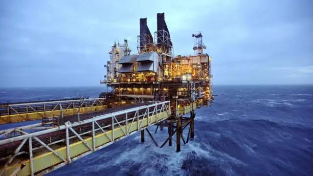 A North Sea oil platform