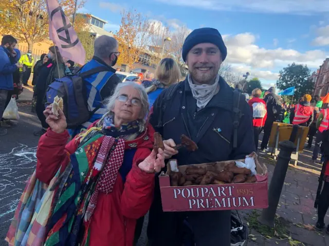 Climate activists in Glasgow