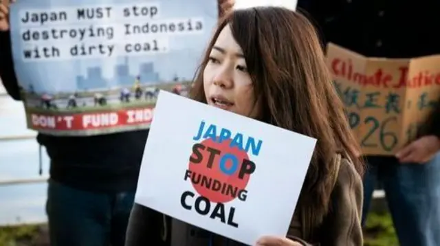 A protest against coal