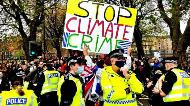 Protest in Glasgow