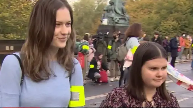 Fridays for Future organisers Skye and Anna