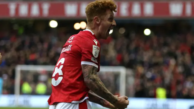 Jack Colback celebrates