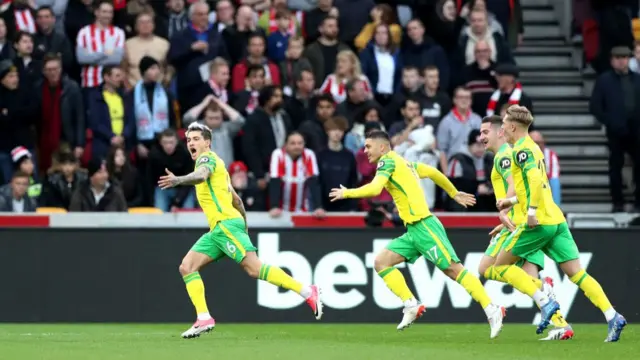 Brentford 0-1 Norwich