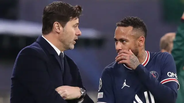 Mauricio Pochettino and Neymar