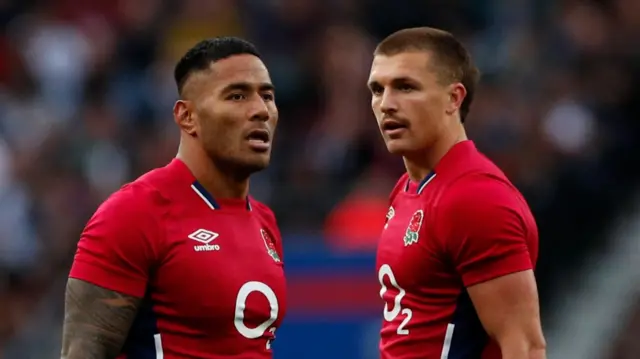 Manu Tuilagi and Henry Slade