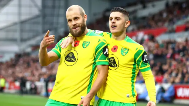 Brentford 0-2 Norwich