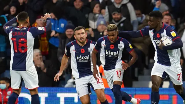 West Brom celebrate