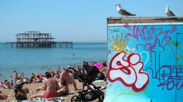 Beach scene