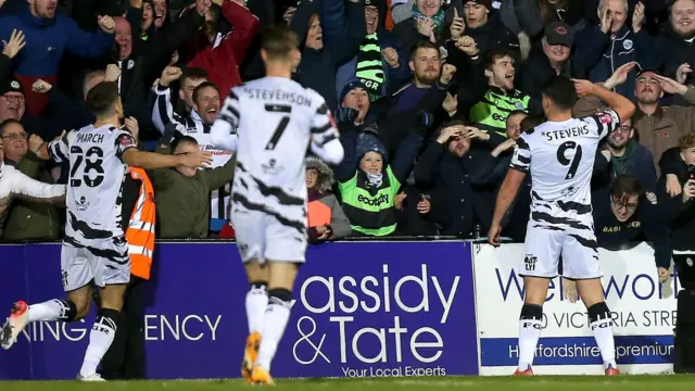 Forest Green celebrate