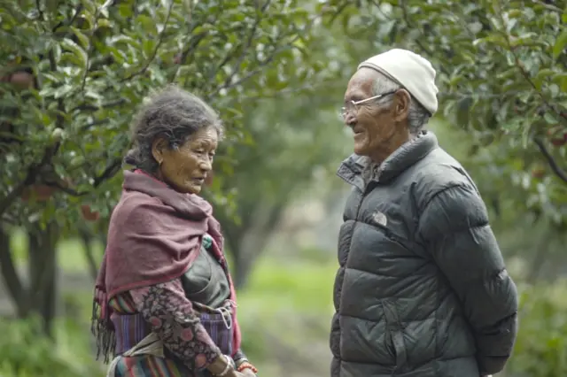 Angyel Jung Bista with his wife Chhutu Gurung