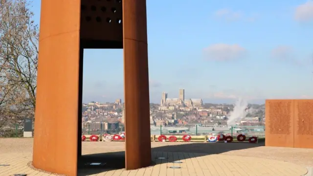 View of Lincoln from International Bomber Command Centre