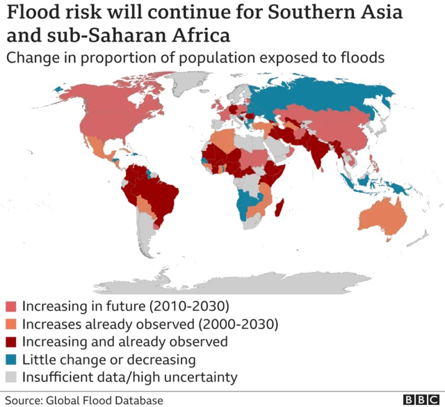 Flood risk map