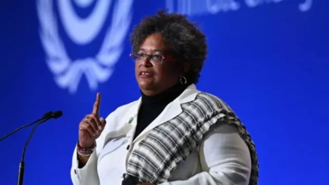 Prime Minister of Barbados Mia Mottley said rich countries must pay for climate damage