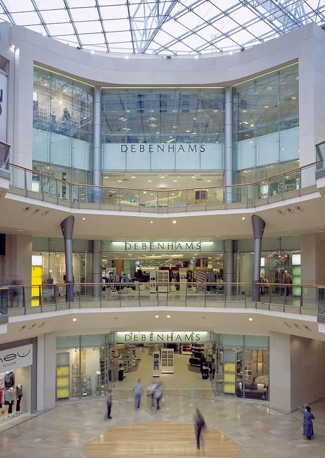 The former Debenhams store in Birmingham's Bullring