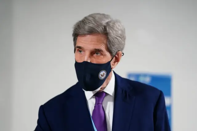 US Special Presidential Envoy for Climate, John Kerry, attending the Cop26 summit