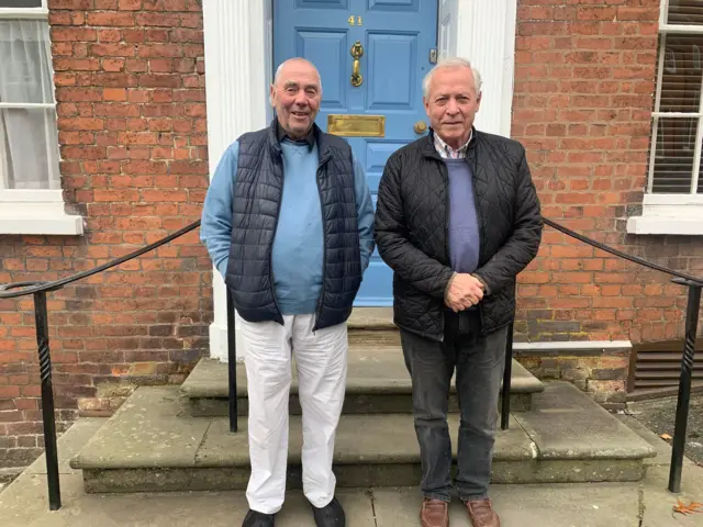 Mill Street residents John Diamond and Chris Tuffley