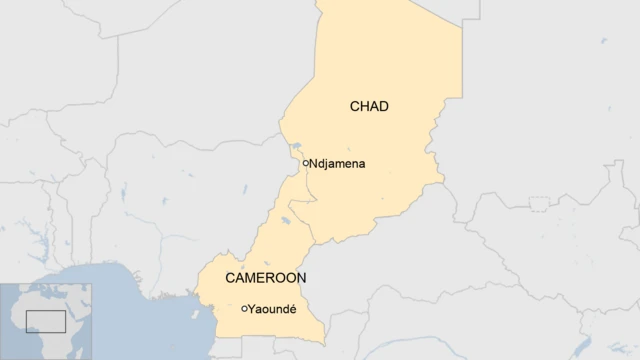 Map of Cameroon