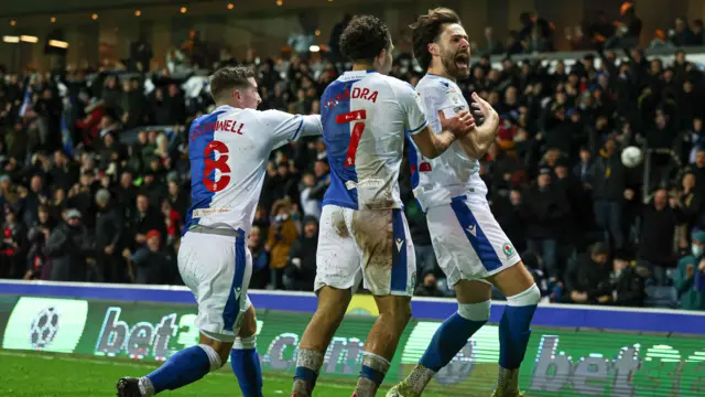 Blackburn Rovers celebrate