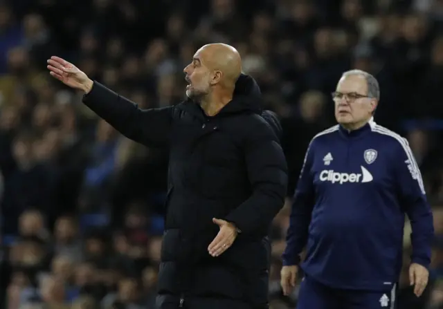 Pep Guardiola and Marcelo Bielsa