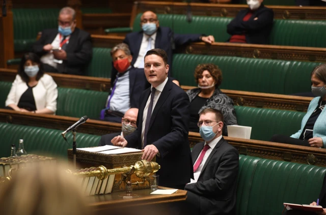 Wes Streeting at the dispatch box