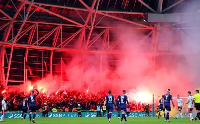 Fans at the FAI Cup final