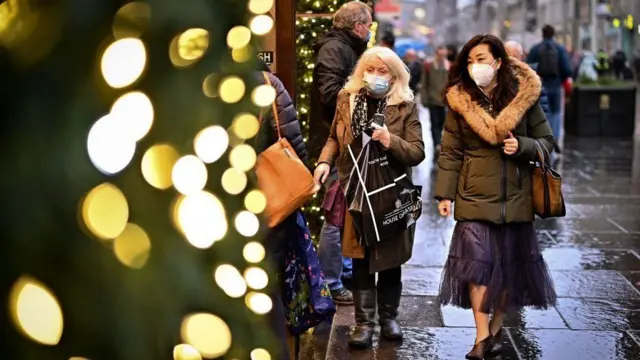 Christmas shoppers